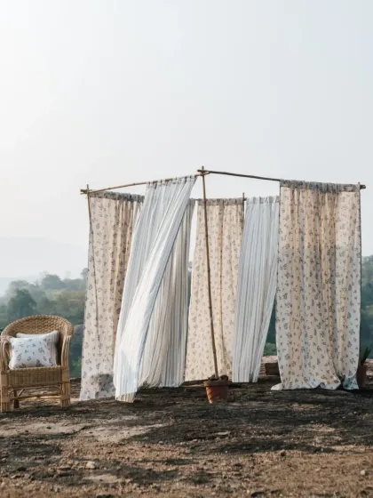 This is the feeling I want to create in every home. Our light-filtering sheer curtains from the 'Pause' collection, dancing in the breeze, bring a sense of calm and nature indoors. It's about creating moments of quiet elegance in your everyday life.