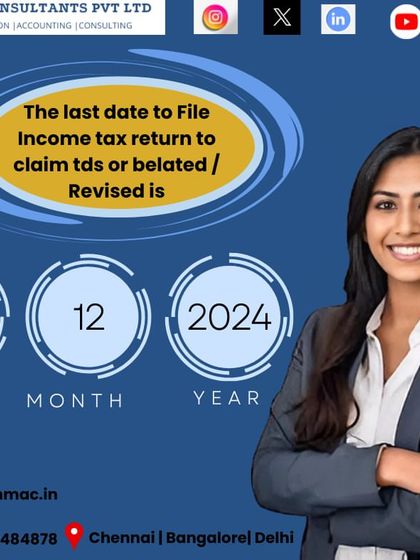 Remember this date: December 31, 2024. This is your last chance to file a belated or revised income tax return for the previous financial year and claim any TDS refunds you are owed.