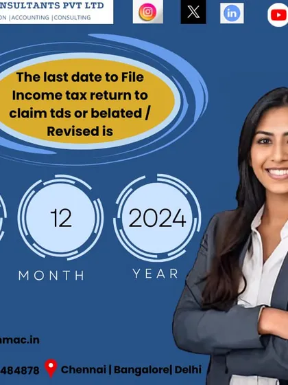 Remember this date: December 31, 2024. This is your last chance to file a belated or revised income tax return for the previous financial year and claim any TDS refunds you are owed.