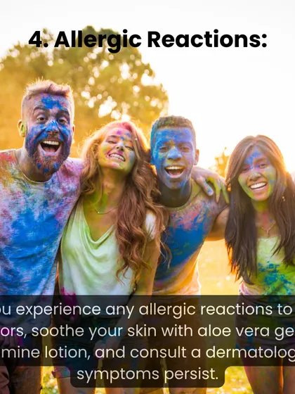 Troubleshooting common Holi issues. This guide offers natural solutions for stained skin, dryness, hair damage, and allergic reactions so you can stay vibrant and safe.