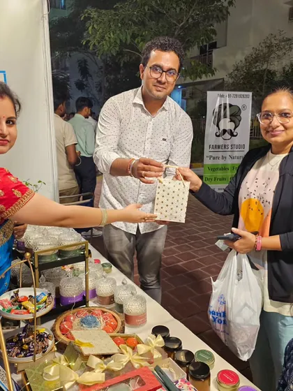More happy faces at my stall. Thank you for supporting my dream and choosing my handmade gifts for your festivals and celebrations.
