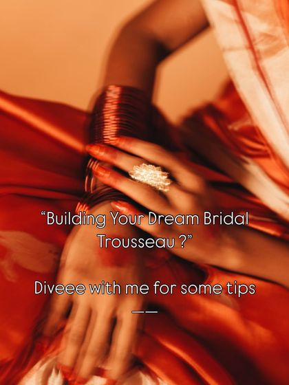 Building your dream bridal trousseau? It's about curating a collection of pieces that tell your story. We help you move beyond "one-time wear" outfits to build a wardrobe you'll cherish forever.