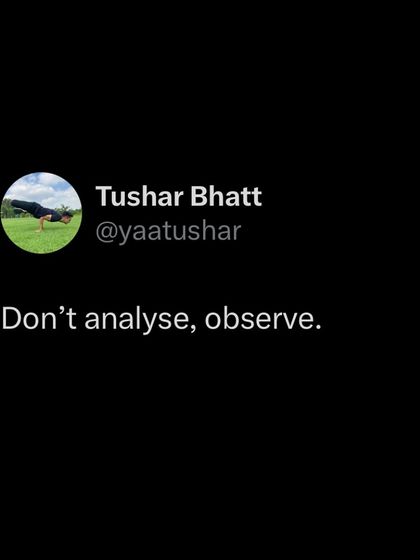 I'm learning to observe life instead of over-analyzing it. Not everything needs to be understood in the moment; some things are just meant to be felt. Clarity finds you when you are still enough to let life reveal itself.