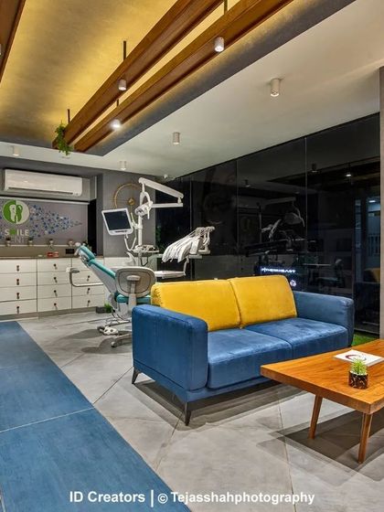 The clinic's design ensures that even the treatment areas feel open and connected, with views into the consultation area and beyond.