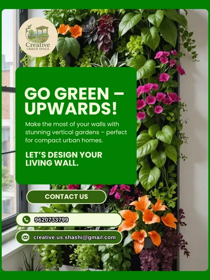 No space for a garden? I say, go upwards! A vertical garden, or living wall, is the perfect solution for urban homes. It acts as a stunning piece of living art, purifies the air, and brings vibrant nature to your walls without taking up floor space.