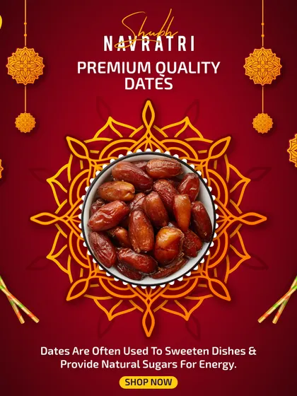 My premium dates are a natural source of energy. They are often used to sweeten dishes without adding refined sugar, making them perfect for festive recipes or just a quick, healthy bite.