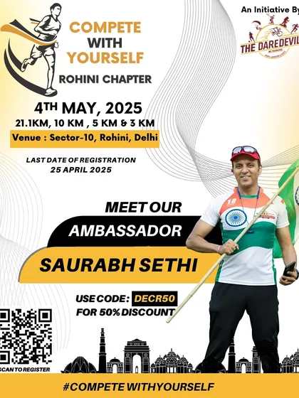 A poster announcing one of our captains as a race ambassador. His leadership and passion are an inspiration to all.