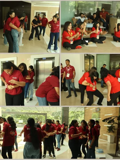 Interns participating in hands-on partner drills during our workshop at ANON.