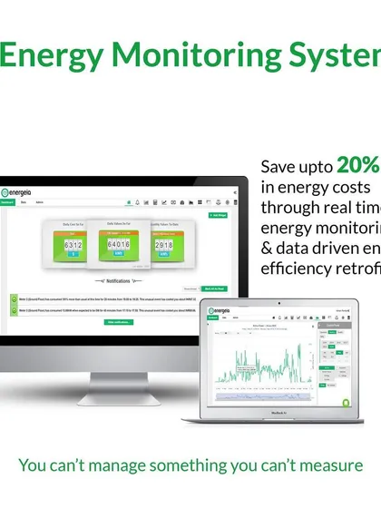 Our proprietary Energy Monitoring System is the brain of our operation. This dashboard provides clients with real time, machine level energy consumption data, enabling data driven decisions and unlocking savings of up to 20 percent.