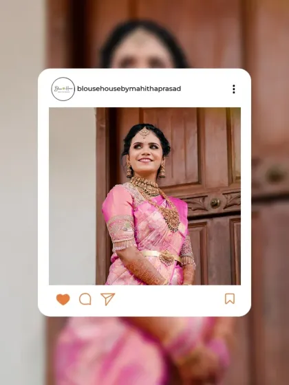 Blouse House by Mahitha Prasad - Custom Blouse Design & Embroidery Real Brides, Real Stories photo 24