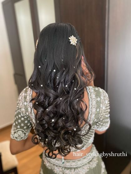 Shruthi - Bridal & Event Hairstyling Modern Styles for Sangeet & Receptions photo 48