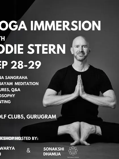 Announcing a special yoga immersion with the renowned teacher Eddie Stern, which I had the honor of co-hosting. I am committed to bringing deep, authentic yoga education to our Delhi community.