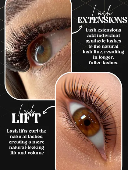 Lash lift or extensions? This guide breaks down the difference between the two popular services. A lash lift curls your natural lashes, while extensions add length and volume for a bolder look.