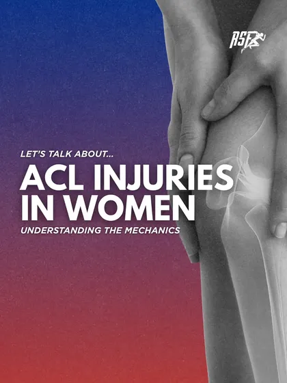 This infographic introduces the complex issue of ACL injuries in women. Understanding the mechanics behind the higher injury rate is the first step toward effective prevention, which is a core part of our philosophy.