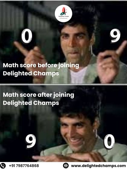 This is the transformation I love to see. With the right techniques and a boost in confidence, your math scores can flip for the better. Let me help you become a math hero.