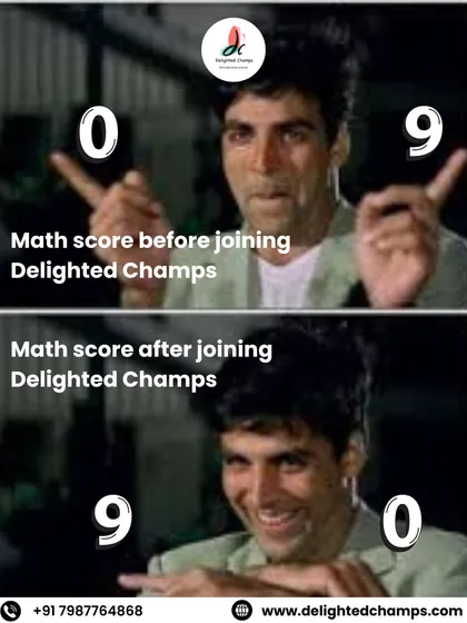 This is the transformation I love to see. With the right techniques and a boost in confidence, your math scores can flip for the better. Let me help you become a math hero.