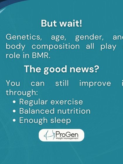 While genetics, age, and gender play a role in your BMR, you can still improve it. We focus on regular exercise, balanced nutrition, and enough sleep to boost your metabolism.