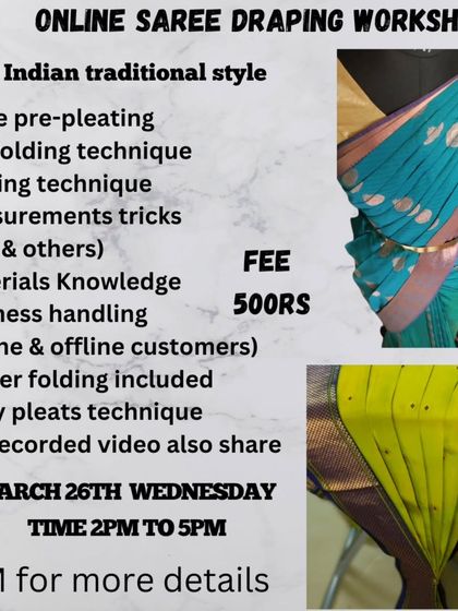 This workshop covered business handling for online and offline customers, a very practical topic for aspiring professionals.