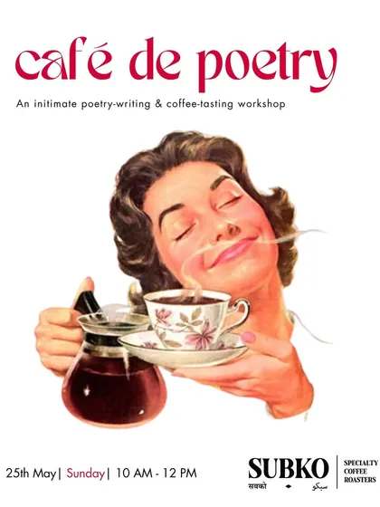 Announcing 'Café de Poetry', one of my unique sensory workshops. We explore the notes of specialty coffee and let them brew into poems. It's an intimate session for both new and practicing writers to find inspiration in taste and smell.