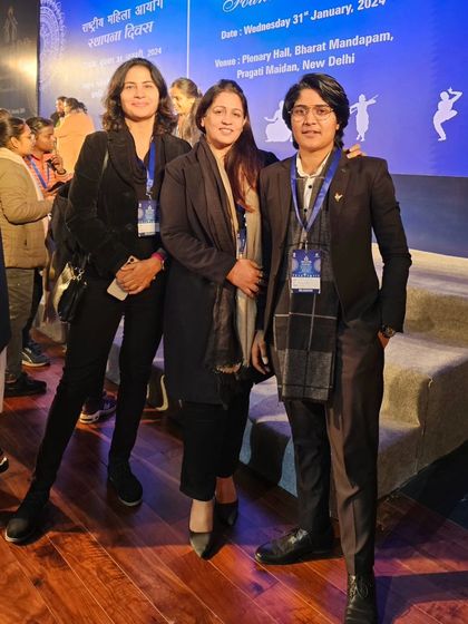 Attending the Foundation Day of the National Commission for Women (NCW) at Pragati Maidan, New Delhi. Continuous learning and engagement are key.