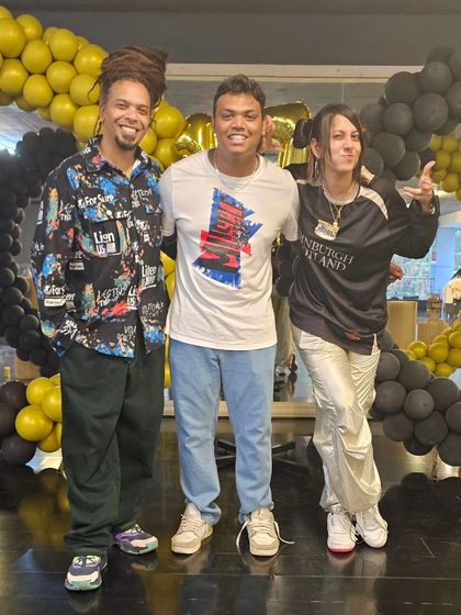 Three of our core members at the 17th-anniversary celebration. We thank everyone who has been a pillar of support for us throughout this incredible journey.