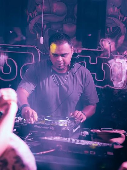 A moody shot of me at the decks at Sarjapur Social.