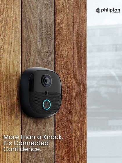 This is the "after." More than a knock, it's connected confidence. My smart video doorbell lets you see and interact with visitors, adding a crucial layer of security to your doorstep.