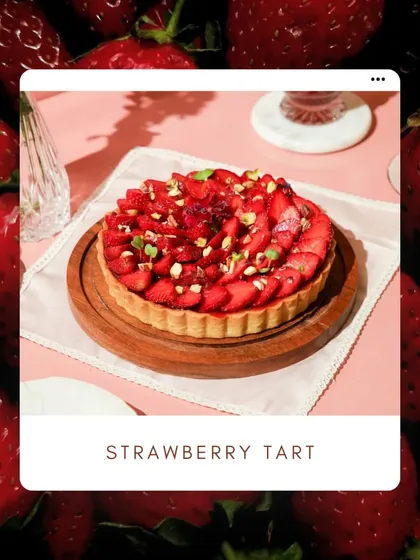 Our Strawberry Tart, a highlight of our winter menu, is a must-try for all berry lovers.