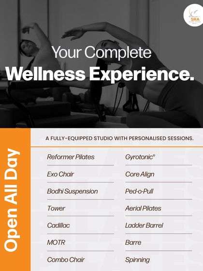 This is your complete wellness experience. Our studio offers a wide range of sessions, from Reformer and Aerial Pilates to Gyrotonic and Barre, ensuring a personalized and holistic approach.