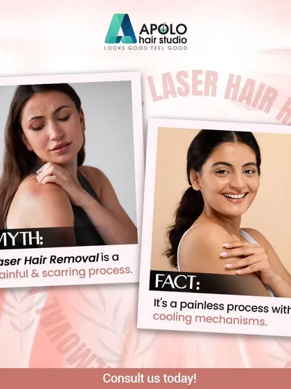One of the biggest myths we hear is that laser hair removal is a painful process that leaves scars. The fact is, our modern equipment includes cooling technology that makes the treatment virtually painless. We ensure a comfortable experience with no scarring, just smooth results.