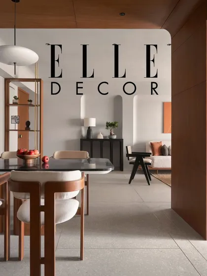 I am proud to have my work, 'The Time Capsule' project, featured in Elle Decor. This recognition highlights my commitment to creating soulful, sustainable homes that blend simplicity with sophistication, a core tenet of my Japandi-inspired design philosophy.