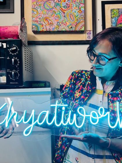 Another shot of my beautiful custom neon sign. It feels so official now.