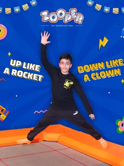 Up like a rocket, down like a clown. There's no right or wrong way to have fun here, just let go and enjoy the bounce.