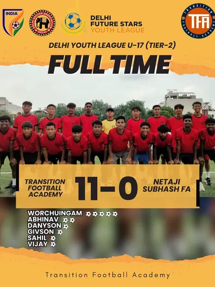 My U-17 team secured an 11-0 win, demonstrating complete dominance on the field.
