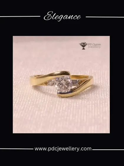 An elegant and simple diamond ring with a bypass design. This 18kt gold ring is a timeless piece that you can wear and cherish for years to come.