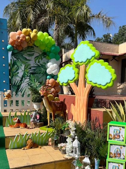 Golu Balloon Decor - Baby Celebration Decor Wild Safari & Jungle Adventures photo 5
