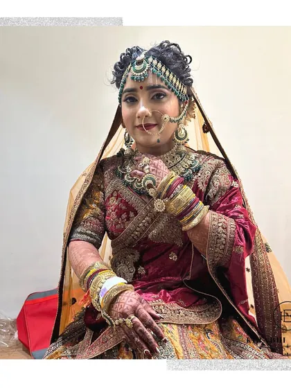 A bride deserves to feel like the most beautiful person in the room. I created this complete bridal look, including intricate hair styling and flawless makeup, to ensure she looked and felt absolutely stunning on her special day.