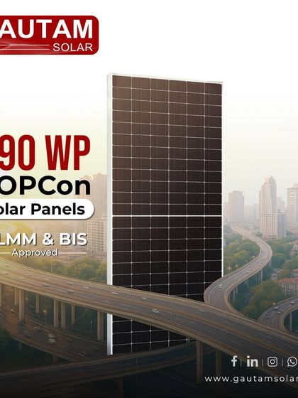 Our 590 Wp TOPCon solar panels are built to outperform in utility-scale and C&I projects. As ALMM & BIS approved modules, they are engineered for higher output, enhanced durability, and long-term returns on investment.