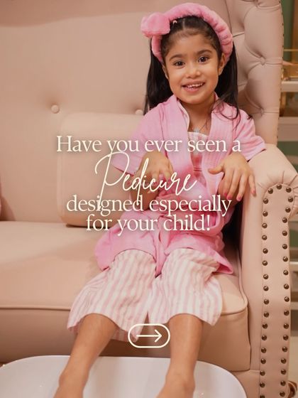 A happy client enjoying her special pedicure. My goal is to create a memorable and delightful experience that makes children feel pampered and special.