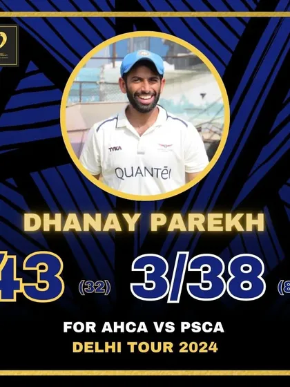 Dhanay Parekh leads from the front with an all-round performance on our Delhi Tour.