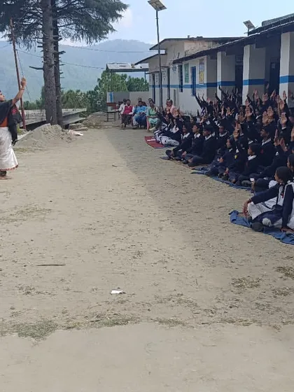 Sharing the joy of dance with young minds in the Kumaon region of Uttarakhand. My workshops for schools, often in smaller towns, focus on making Bharatanatyam and Indian mythology accessible and interactive, introducing basics like *mudras* and stories.