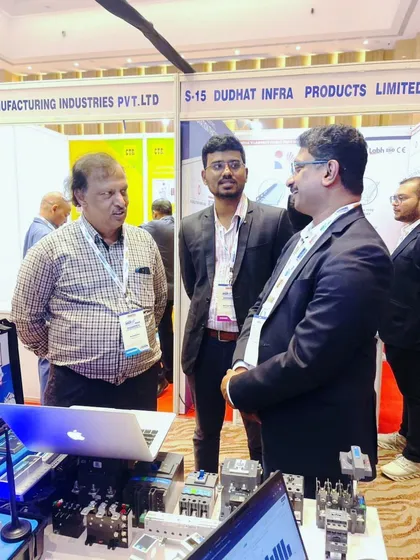 Discussing my end-to-end digitalization approach with leading electrical consultants at the IEEMA meet.