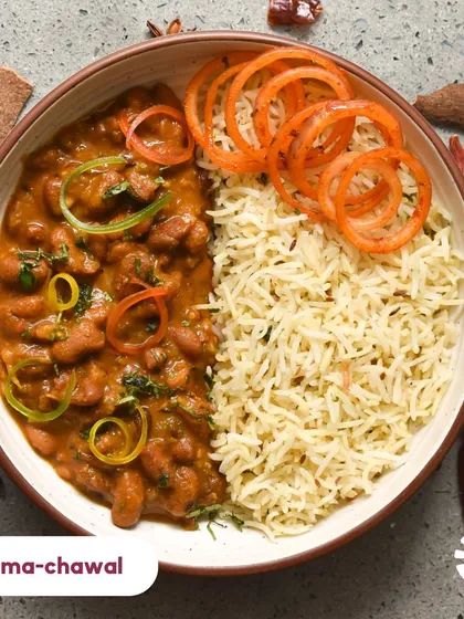 A classic for a reason! My Rajma Chawal is slow-cooked with aromatic spices until the rajma is perfectly tender. It’s the ultimate comfort food that will remind you of mom's cooking, served with jeera rice and pickled onions.