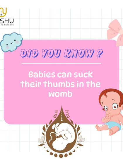 Did you know that babies can suck their thumbs in the womb? This is one of the first adorable habits they develop, practicing for comfort in the outside world.