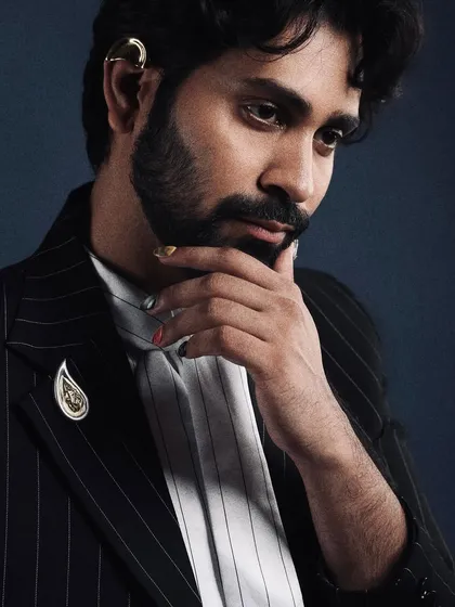 A custom press-on set for the super talented Ankush Bahuguna for the Elle Beauty Awards. This look proves that nail art is for everyone, and I love creating designs that break the mold.