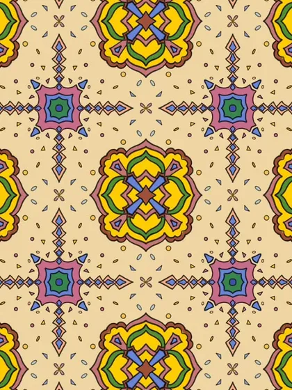 It felt great to get back into the groove of creating with this pattern design. It was a gentle warmup, a way to rediscover the joy of making art one stroke at a time.