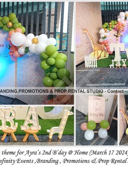 Infinity Events - Milestone Celebration Decoration Wild Safari, Dino & Friends photo 5