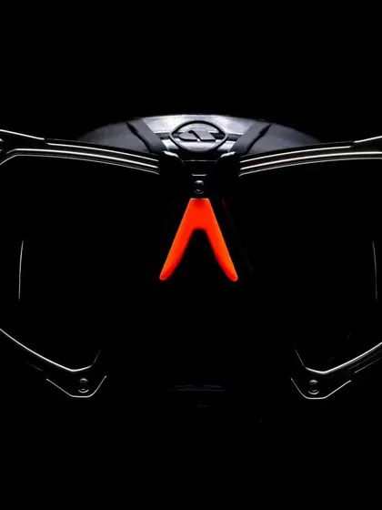 A teaser for the next generation of dive masks: the Apeks VX2. This dramatic shot hints at a new design expertly crafted by divers, for divers, promising to be packed with Apeks' signature technical DNA.