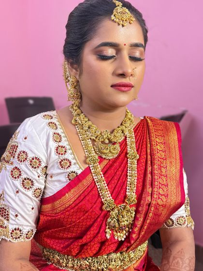 Sneha Kiran - Bridal & Event Makeup Artistry Traditional South Indian Muhurtham Brides photo 69