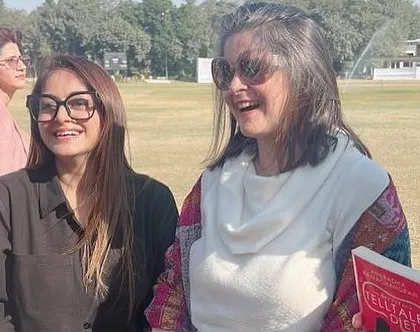 Laughter and sunshine during our outdoor book discussion with author Anu Singh Choudhary. Her book sparked a lively conversation about everything from dieting and nutrition to modern relationships.